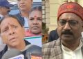 Rabri Devi protest outside Bihar Vidhan Parishad, RJD members protest Patna, Bihar political clash protest visuals, NDA vs RJD political debate Bihar, Rabri Devi media statement Patna