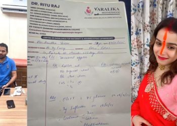 Tej Pratap Yadav latest news, Bihar political controversy image, viral doctor prescription Bihar, Anushka Yadav news photo, Patna political news visual