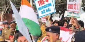 TRE-4 protest in Patna, पटना में TRE-4 को लेकर प्रदर्शन, BPSC कैलेंडर के खिलाफ अभ्यर्थी, JP Golambar student protest